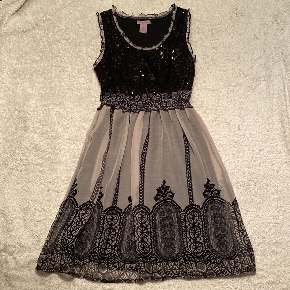 Ultra Pink Intricate A Line Dress